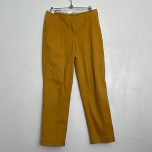 LANDS END WOMENS “FIT 2” SUNFLOWER PANTS SIZE 8